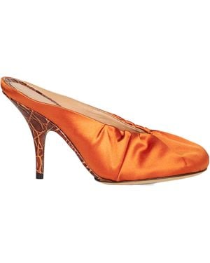Dries Van Noten Heeled Satin Sandals - Pink