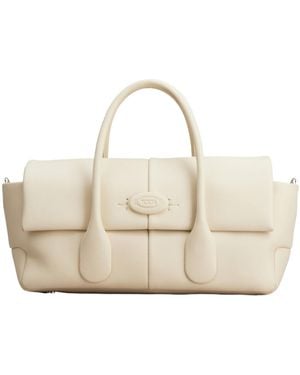 Tod's Di Logo Patch Tote Bag - White