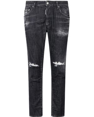 DSquared² Skater Distressed Jeans - Blue