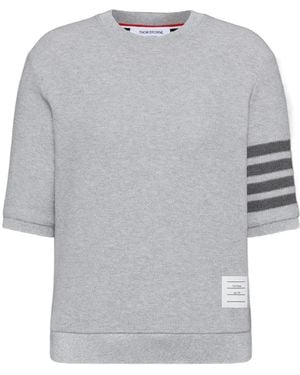 Thom Browne Four-Striped T-Shirt - Grey