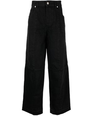 Isabel Marant Javi Straight Leg Trousers - Black