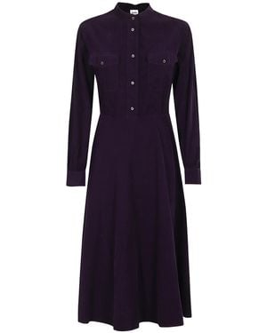 Aspesi Corduroy Cotton Dress - Blue