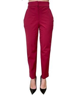 Max Mara Side Pocket Casual Pants - Red