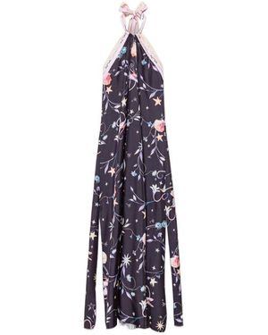 forte_forte Deliverance Print Long Elegant Dress - Purple