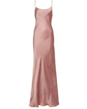 Victoria Beckham Satin Halter Dress - Pink