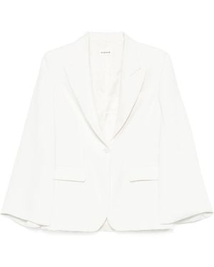 P.A.R.O.S.H. Single-Breasted Blazer - White