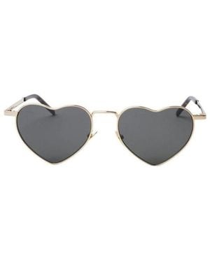 Saint Laurent Eyewear Heart Frame Sunglasses - White