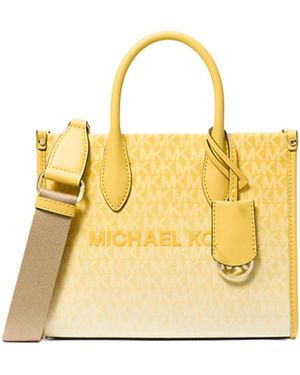 Michael Kors Mirella Small Ombré Signature Logo Crossbody Bag - Metallic