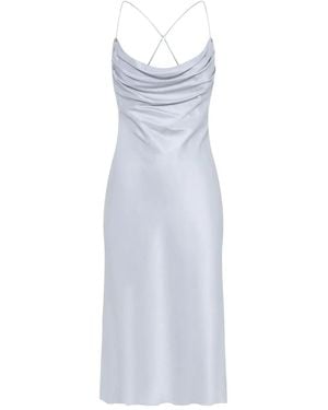 Dion Lee Cowl-Neck Satin Midi Dress - White