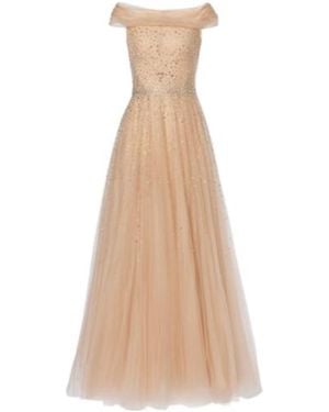 Jenny Packham Shayla Embellished Tulle Gown - Natural