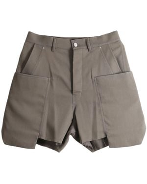 Rick Owens Knee-Length Cargo Shorts - Gray