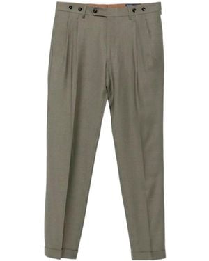 Berwich Pleated-Detail Wool Pants - Gray