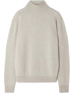 The Elder Statesman Cashmere Turtleneck Sweater - Gray