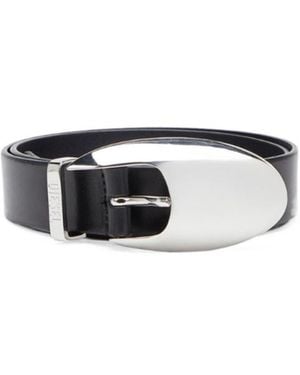 DIESEL Sculptural-Buckle Belt - White