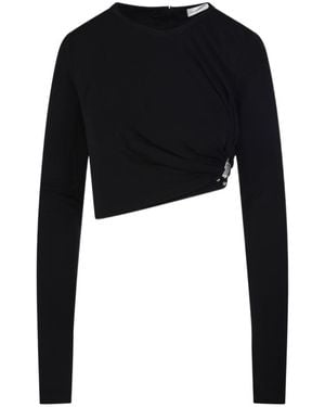 Christopher Esber Bezel Quartz Long-Sleeve Top - Black