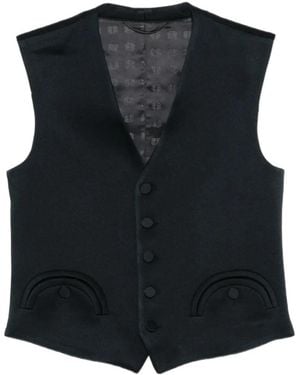 Blazé Milano Pocket Buttoned Waistcoat - Black