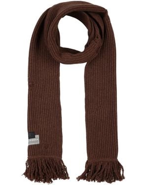 MM6 by Maison Margiela Medium-Thick Rib-Knit Scarf - Brown