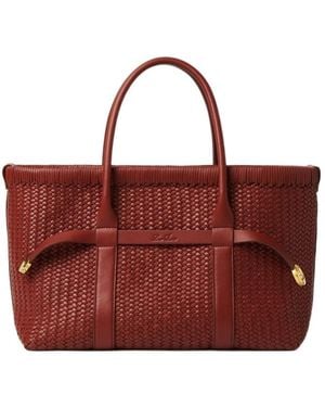 Loro Piana Small Ghiera Shopper - Red