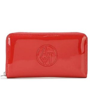 Armani Jeans Zipper Wallet - Red