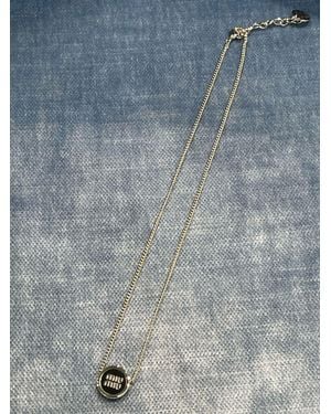 Miu Miu Metal Necklace - Blue