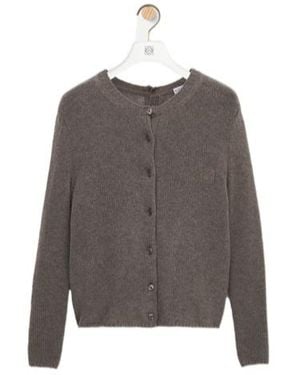 Loewe Long-Sleeved Cardigan - Grey