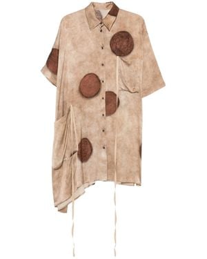 Uma Wang Polka Dot Print Shirt - Natural