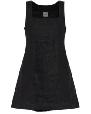 Posse Linen Mini Dress - Black