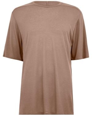 Rick Owens Logo Short-Sleeved T-Shirt - Brown