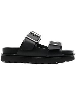 サンダル・ミュール JIL SANDER new tripon leather sandals for men Tripon leather sandals in black - Jil Sander | Mytheresa