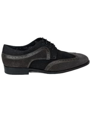 Ferragamo Lacing Business Dress Shoes - Black