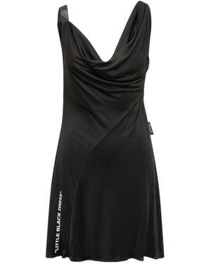 Off-White c/o Virgil Abloh Draped V-Neck Dress - Black