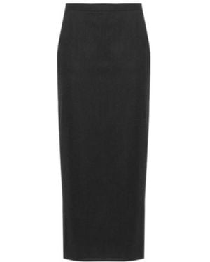 Antonelli Kefir Side Zip Maxi Skirt - Black