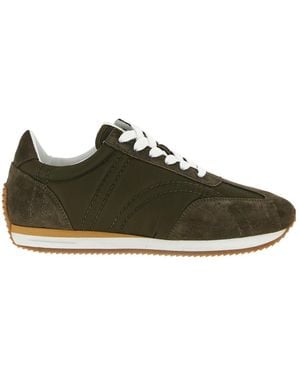 TOTEME Totême Quilted Lace-Up Trainers - Green