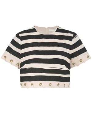 Zimmermann Short-Sleeved Top - Black