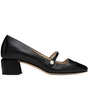 Jimmy Choo Elisa 45 Square-Toe Pumps - Black