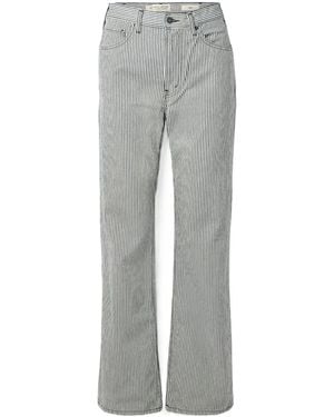Nili Lotan Mitchell Striped Jeans - Grey