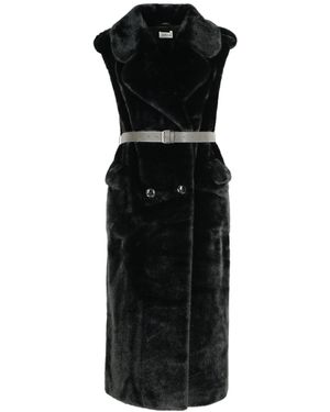 P.A.R.O.S.H. Sleeveless Long Vest - Black