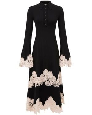 Zimmermann Valiant Merino Lace Dress - Black