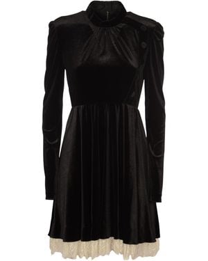 Philosophy Di Lorenzo Serafini Elegant Off-Shoulder Sheath Dress With Sweetheart Neckline - Black