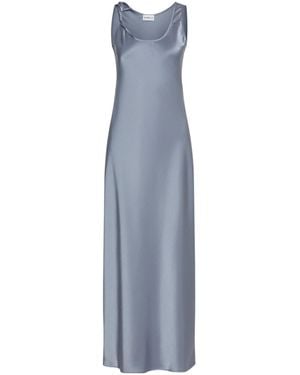 Marella Strappy Satin Dress - Blue