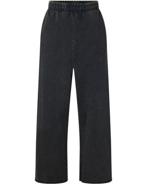 Entire studios Wash-Finished Wide-Leg Sweatpants - Blue
