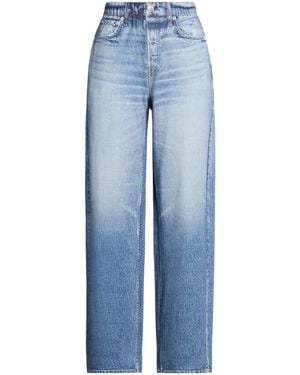 Rag & Bone Plain Colour Wide-Leg Trousers - Blue