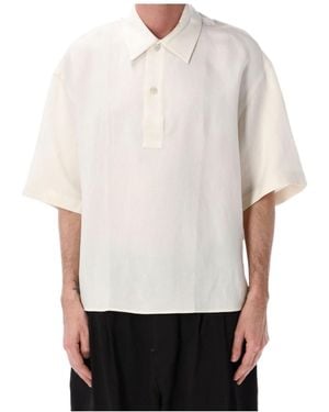 Studio Nicholson Lemmer Boxy Short-Sleeve Shirt - White