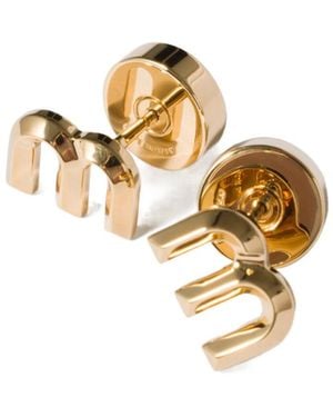 Miu Miu Metal Earrings - Metallic