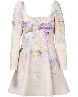 Zimmermann Long-Sleeved Dress - White