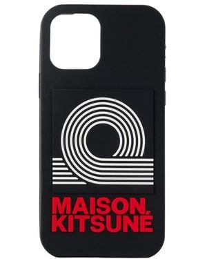 Maison Kitsuné Maison Kitsun É X Anthony Burrill Co-Signed Iphone 12 Pro Mobile Phone Case - Black