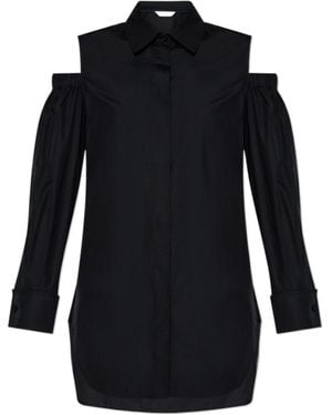 Max Mara Ragni Cut-Out Button-Up Shirt - Black