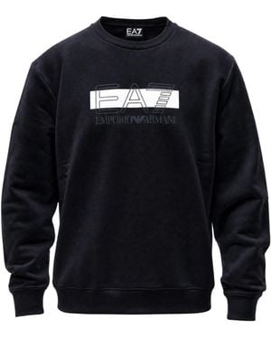 EA7 Crew-Neck Sweatshirt - Blue