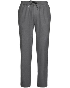 Sease Drawstring Wool Trousers - Grey