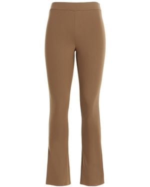 Theory Elastic Waist Casual Trousers - Brown